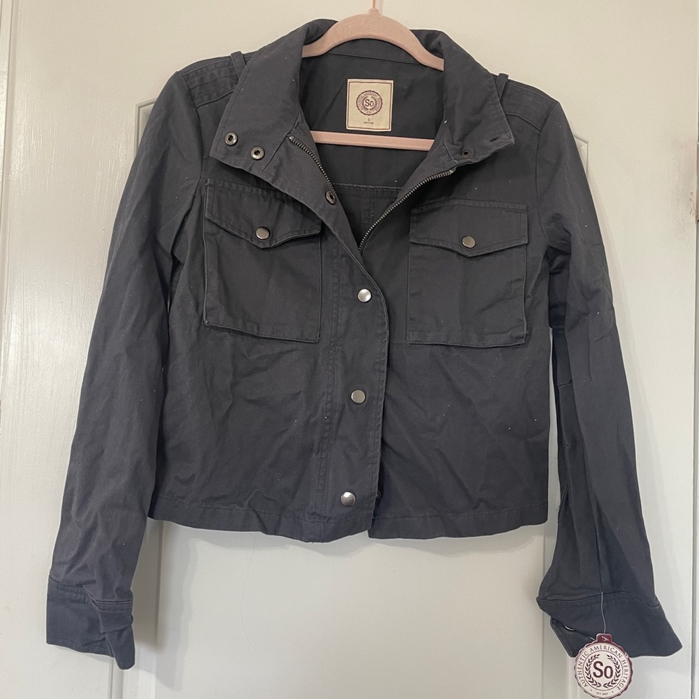SO grey utility jacket